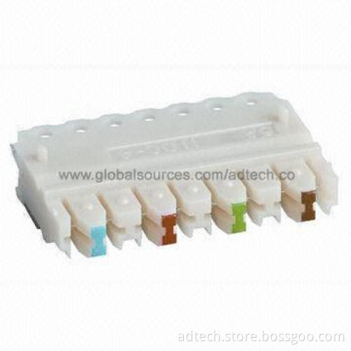110-connector block 4-pair, supports Cat5e data